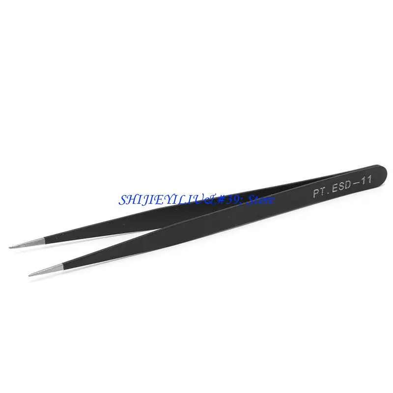 E21F Eyebrow Tweezers Stainless Steel Beads Tweezers Picking Tool for Adult