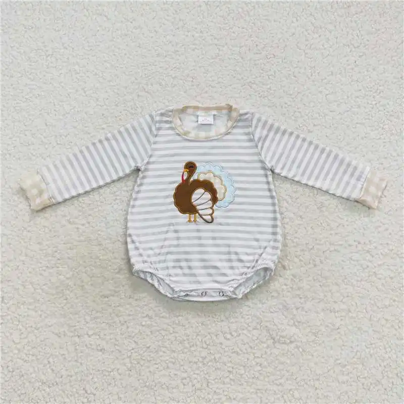 

Wholesale Baby Boys Autumn And Winter Long-Sleeved Romper Halloween Costumes Embroidered Patterns Christmas Elements