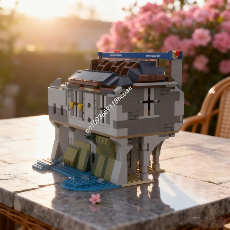 

525 шт. MOC наблюдение за замком, модель строительных блоков, строительные игрушки для сборки, творческое образование, детский рождественский подарок на день рождения