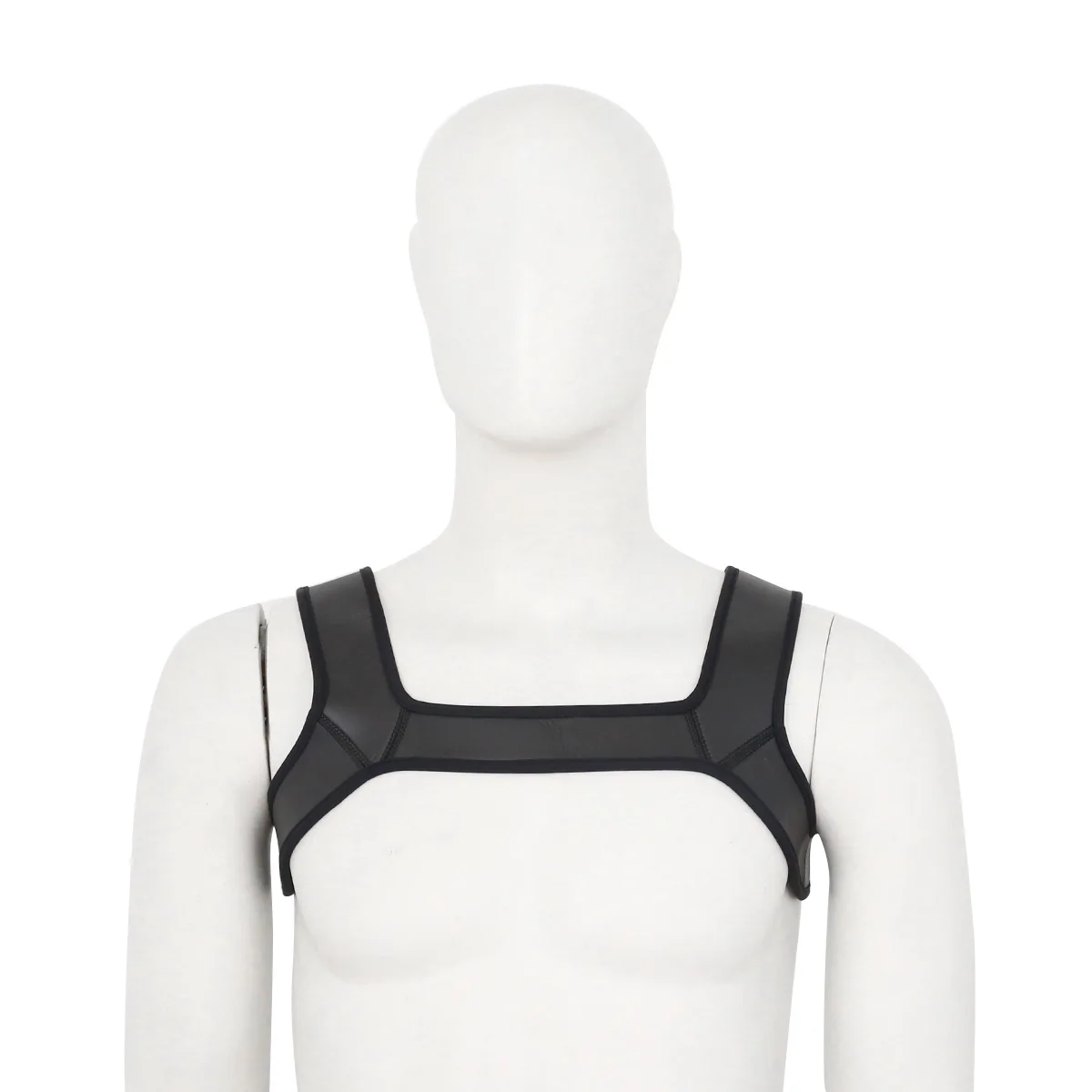 Men Costume Accessories Strap for Sexy Chest Harness Neoprene Double Shoulder Wide Straps Muscles Harness Belt With Fancy