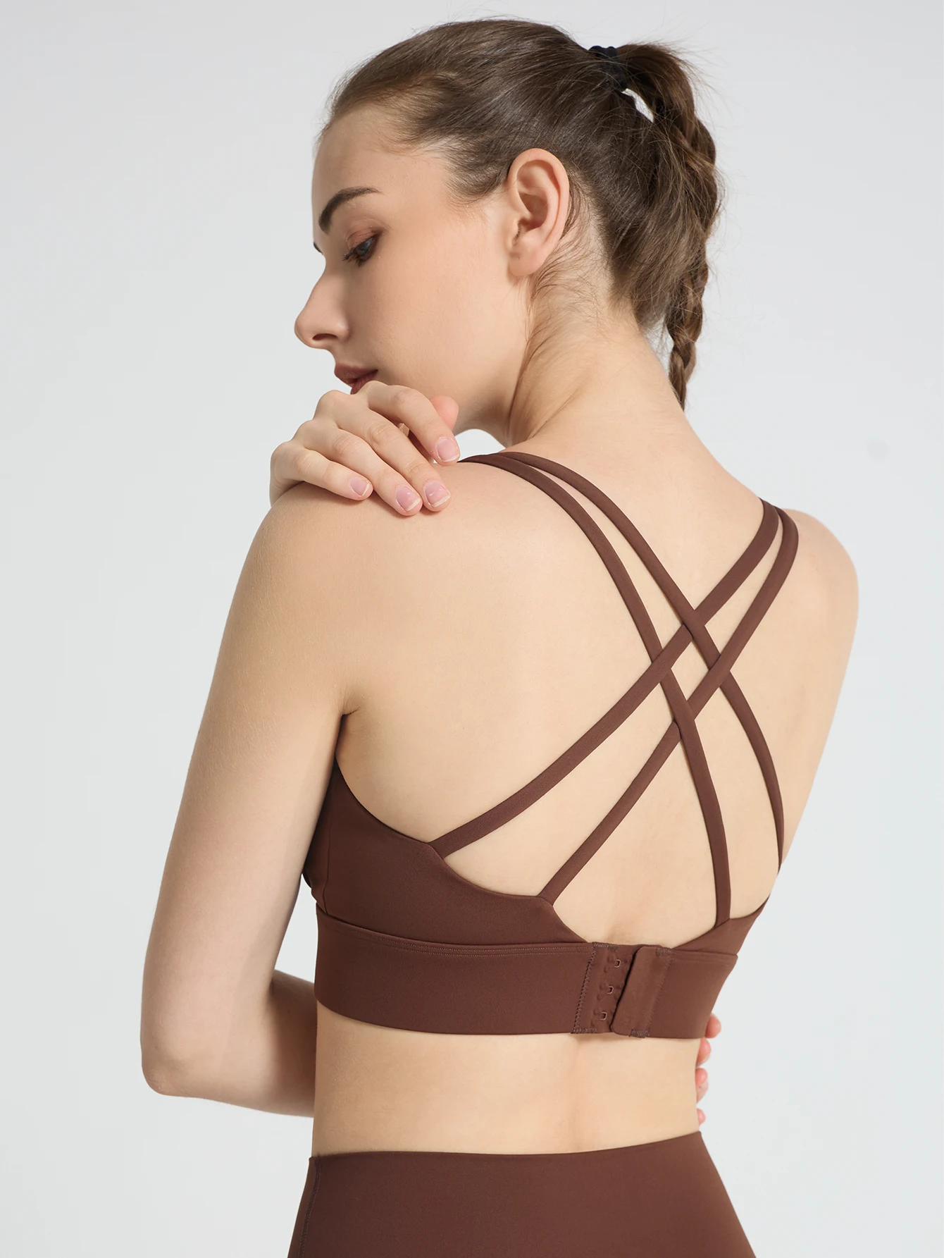 

Женский однотонный спортивный бюстгальтер для фитнеса, высокоэластичный, комфортный, со съемными вкладышами для груди, ударопрочный, для бега, активного отдыха, йоги