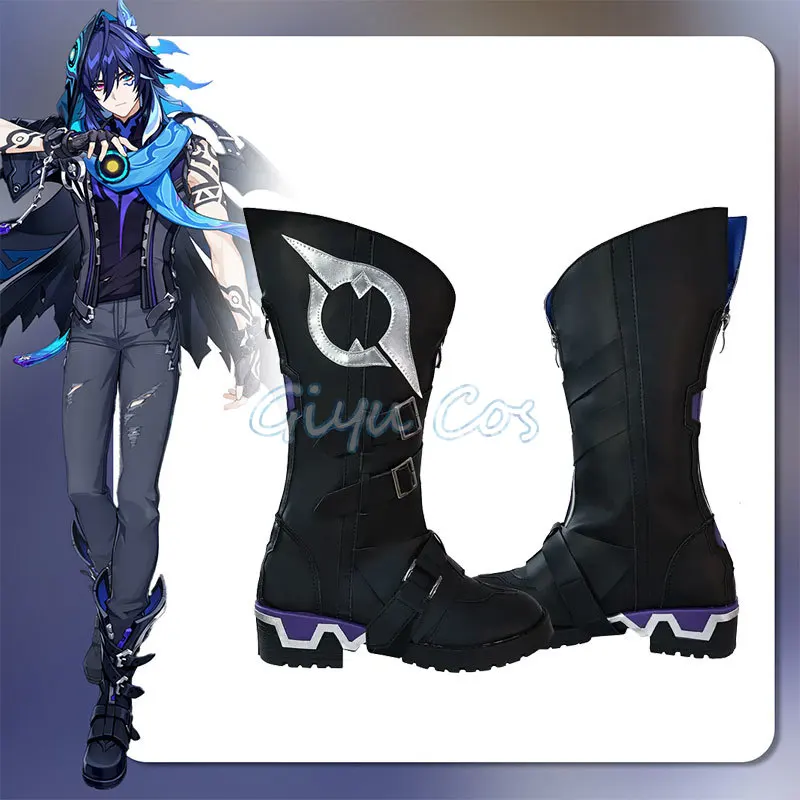 

Genshin Impact Ororon Cosplay Shoes Anime Chinese Style Halloween for Men Game