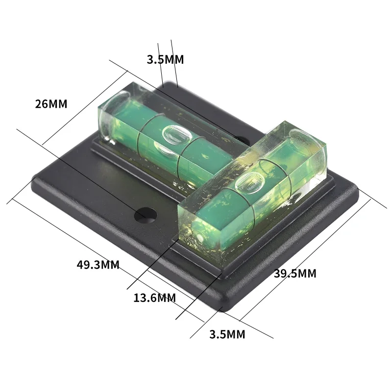 Mini Bubble Level Two-Way T-Level High Precision Square