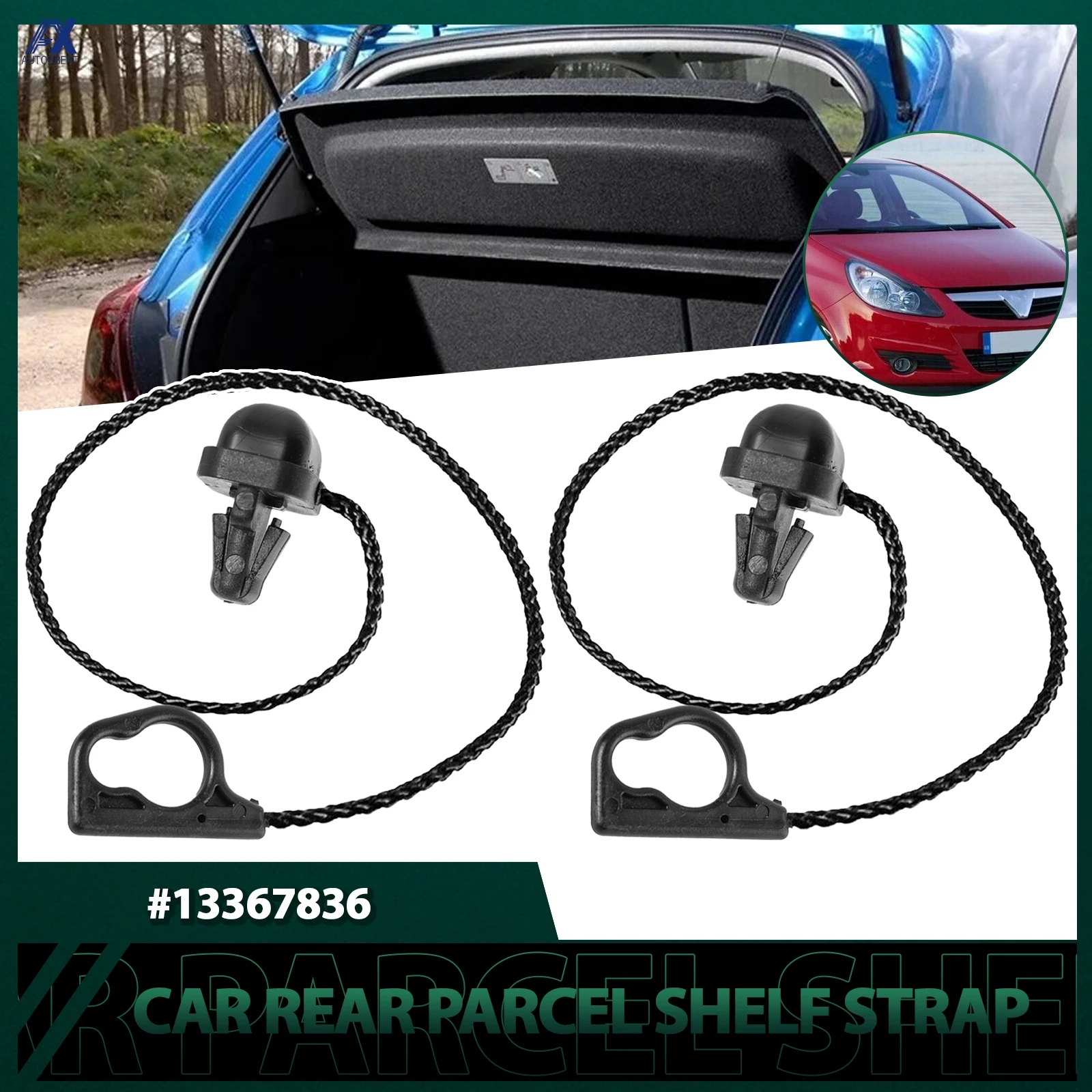 2Pcs Car Rear Boot …