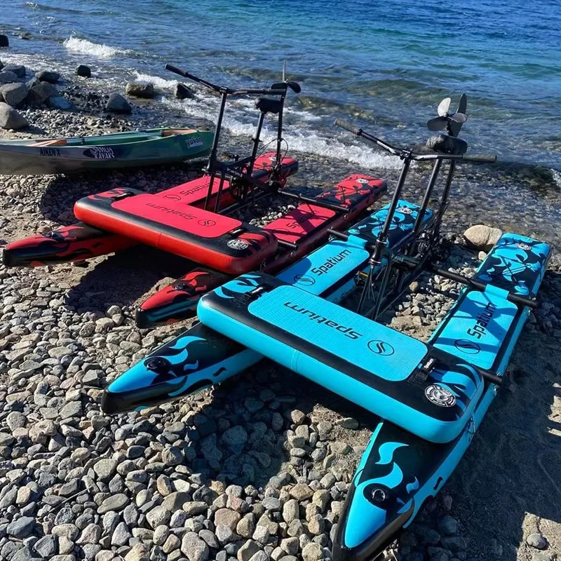 China Manufacturers Inflatable Bike Water Sea Bicycle Inflatable Water Pedal Bike With Accessories For Sale