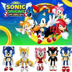 Sonic shadow the hedgehog pecial 20-30CM Sonic Peluches Toys Backpack Cartoon  Amy Rose Knuckle Tail Soft Plush Doll Toys