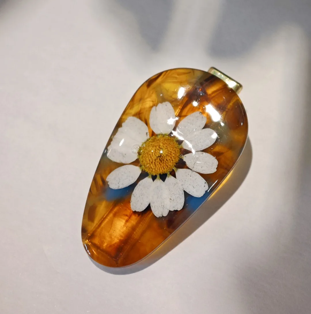 Spécimen de plantes séchées à la main, vraies fleurs, accessoires pour cheveux, Clip latéral Girly, cadeau créatif d'anniversaire de noël, vente en gros, 3288