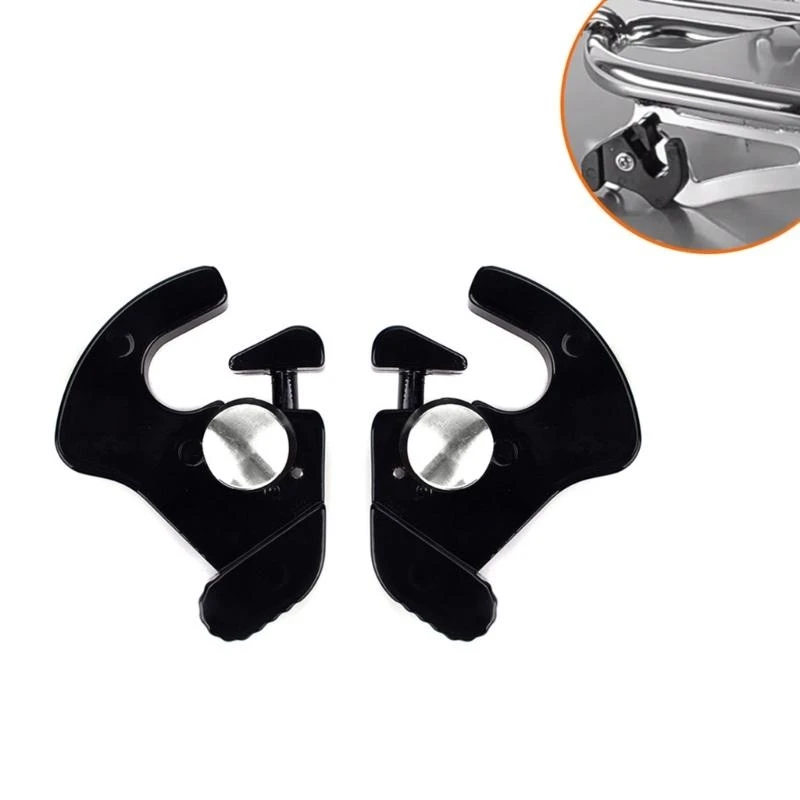 

1 Pair Detachable Locking Rotary Sissy Bar Luggage Rack Latches Clip Motorbike Accessory Quick Release for 883