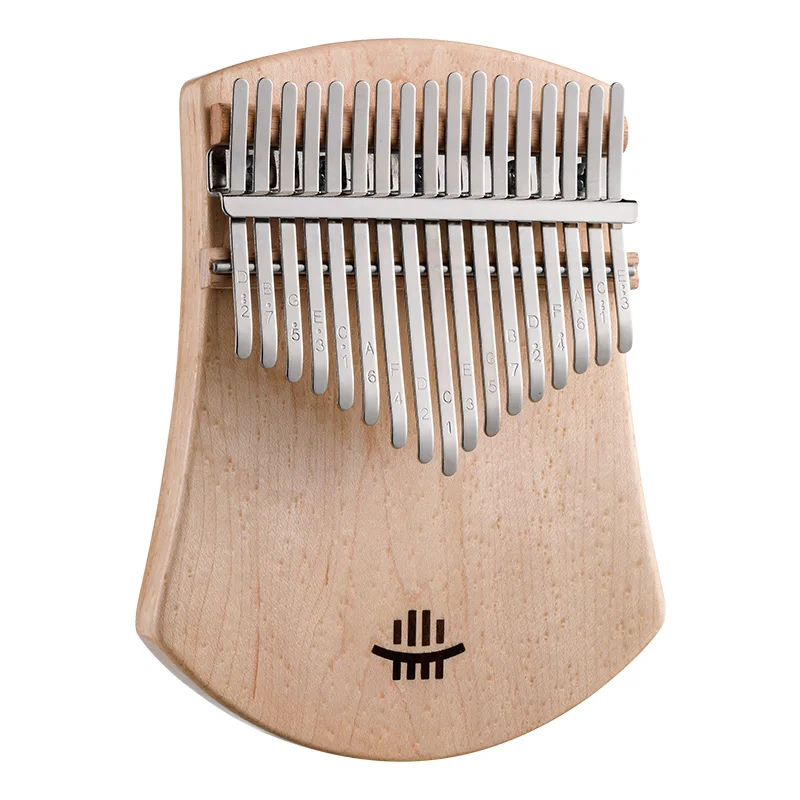 Hluru 17 Key Kalimba Music Instrument Thumb Piano Full Veneer Solid Wood Kalimba 17 Key Finger Piano Portable Instrument