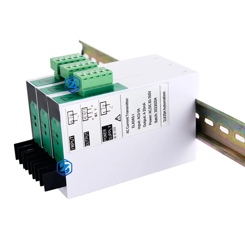 Transducteur électromagnétique de courant alternatif de l'isolement 4-20mA AC0-5A de l'émetteur 220V isolé par tension actuelle à courant alternatif monophasé