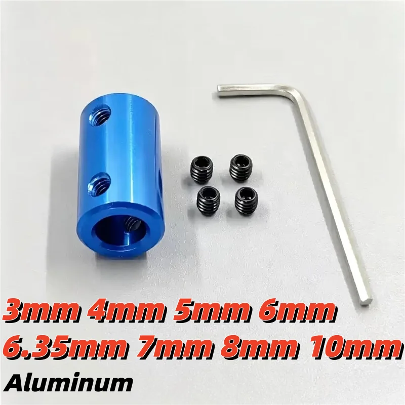 Blue Bore 3mm/4mm/5mm/6mm/6.35mm/7mm/8mm/10mm Aluminum Coupling 3D Printer Parts Shaft Coupler Shaft CNC Couplers
