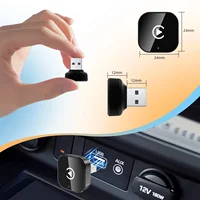 Dongle Inalámbrico CarPlay y Android Auto 2026, Conexión Rápida, Compacto, Plug & Play para iPhone/Android, USB/USB-C, Sin Retraso