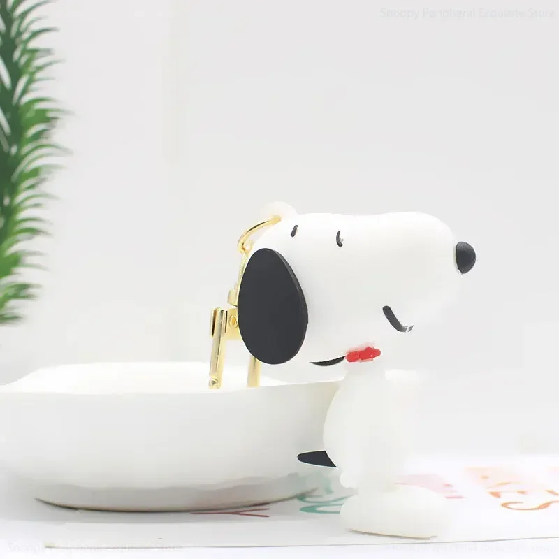 Snoopy Keychain Anime Cute Animal Keychain Bag Car Cartoon Doll for Women Accessories Cute Bag Pendant Key Ring Jewelry Gift New