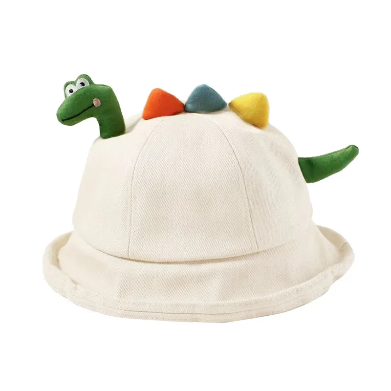 Sombrero de pescador de dibujos animados para niños, sombrero de lengua de pato, Tigre, dinosaurio, Panda, 0 a 5 años, primavera Y otoño, gorra de