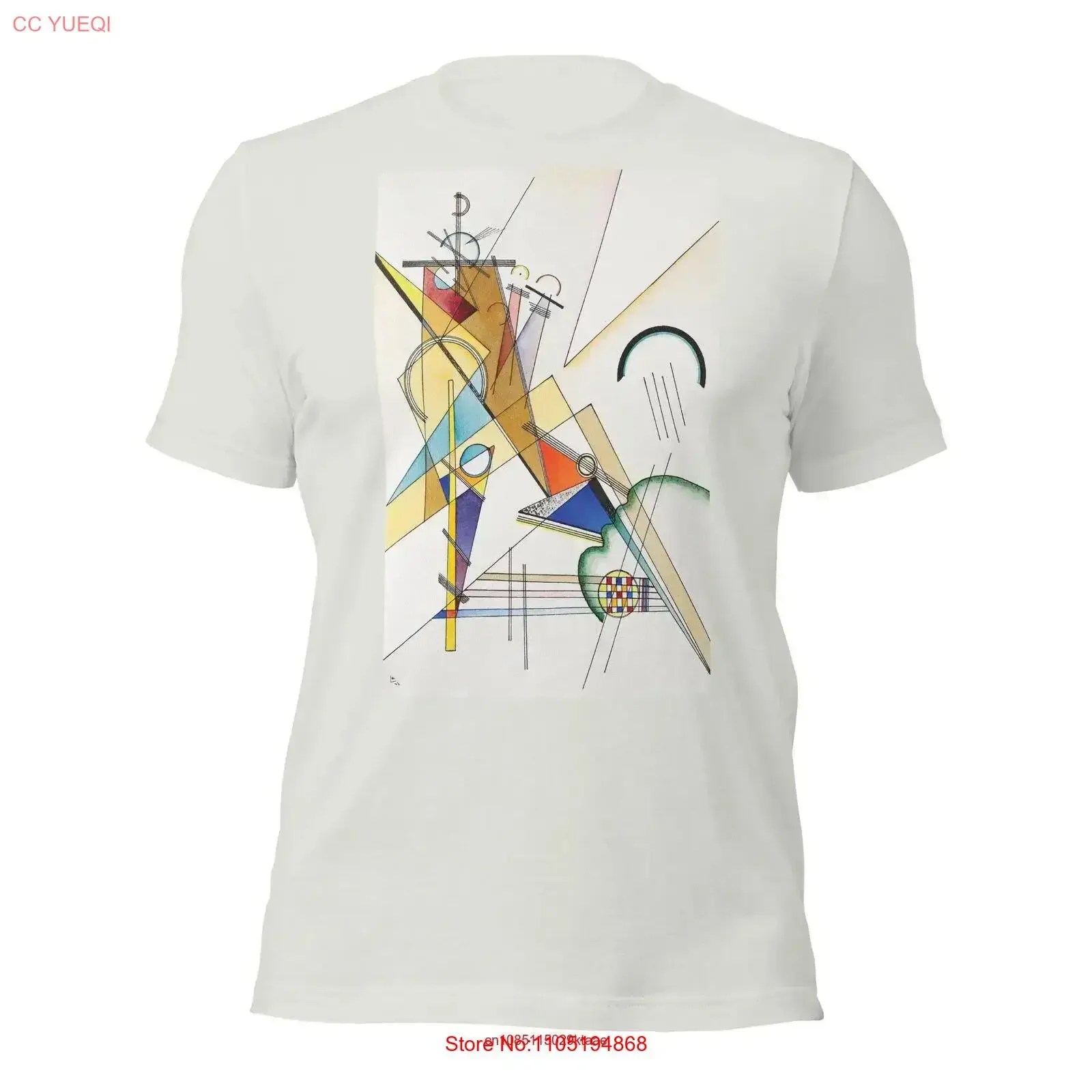 Wassily Kandinsky T shirt Gewebe 1923 Wearable Art Bauhaus Modern Soft vintage Washed Slightly Stretched Casual Comfortable