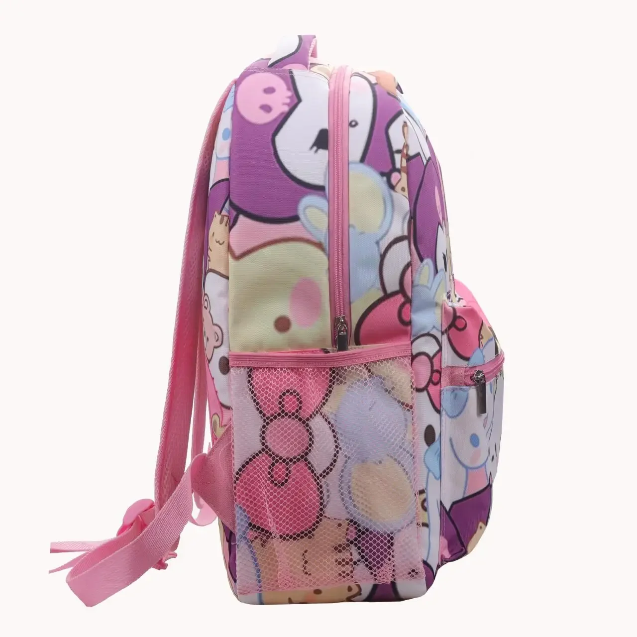 Plecak Hello Kitty Sanrio, Kuromi Cinnamoroll Cartoon Anime Lekki tornister o dużej pojemności, plecak na co dzień, torba podróżna