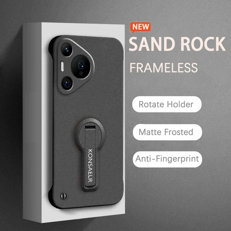 فاخر بلا حدود 360 ° غطاء حامل قوس لهاتف هواوي P30 P40 P50 P60 Pura 70 80 Pro Ultra حافظة غير لامعة مقاومة للصدمات Funda #1