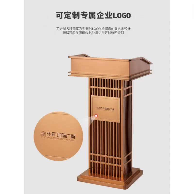 

Stainless Steel Outdoor Real Estate Lecture Desk Sales Department Welcome Desk Rose Gold