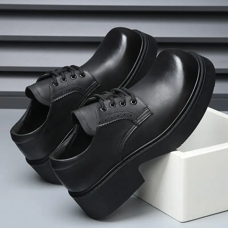 Men's Shoes Party Casual Leather Shoes Casual Men's Classic Work Oxford Shoes Korean Casual Men