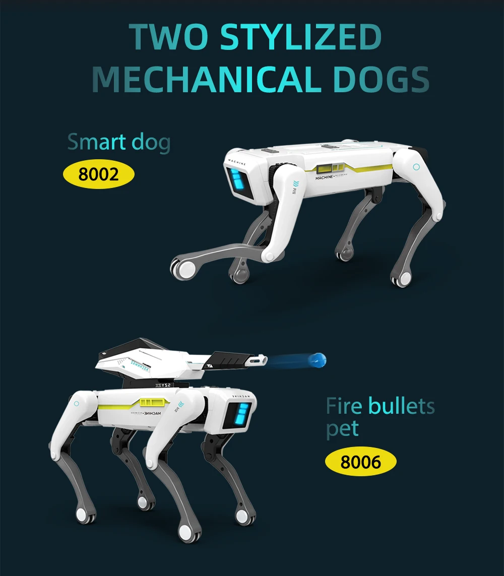 Fonctions du chien robot Teeggi