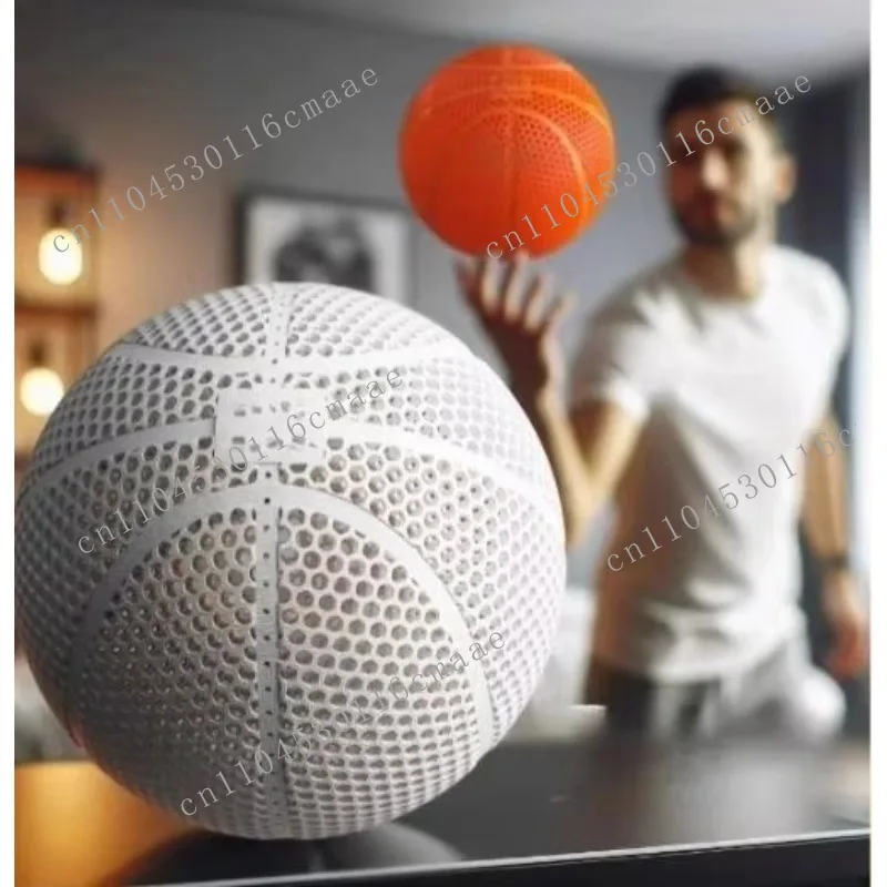 3d Airless Basketball 3d Printed High Elastic Hollow Anti-strike Basketball Size Bouncy Basketball Ideal Indoor Outdoor Ball