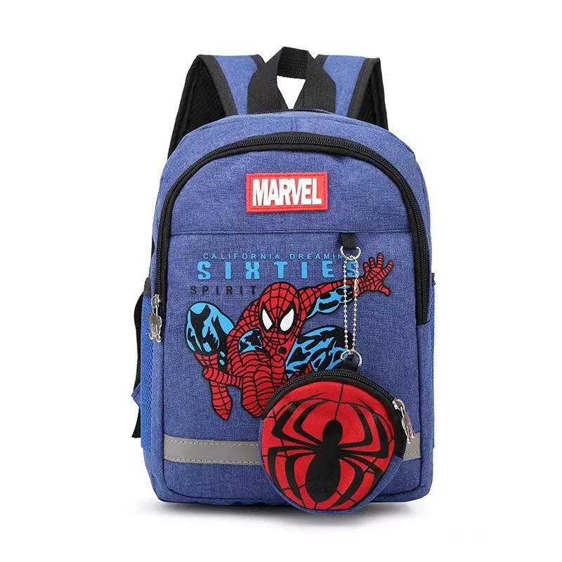 

Marvel Backpacks for Kids Preschool Childs Captain America Spider Men Pattern School Bags Teenager Lightweight Portable Knapsack