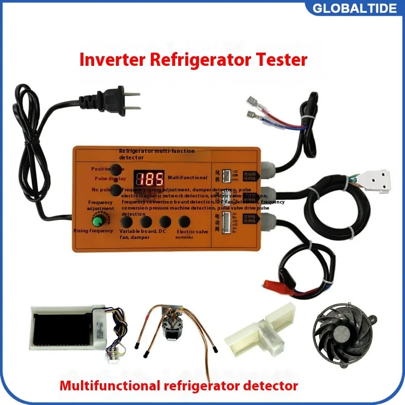 Refrigerator Inverter Board Compressor Solenoid Valve Fan Air Door Electric Valve Tester Fault Tool English Version