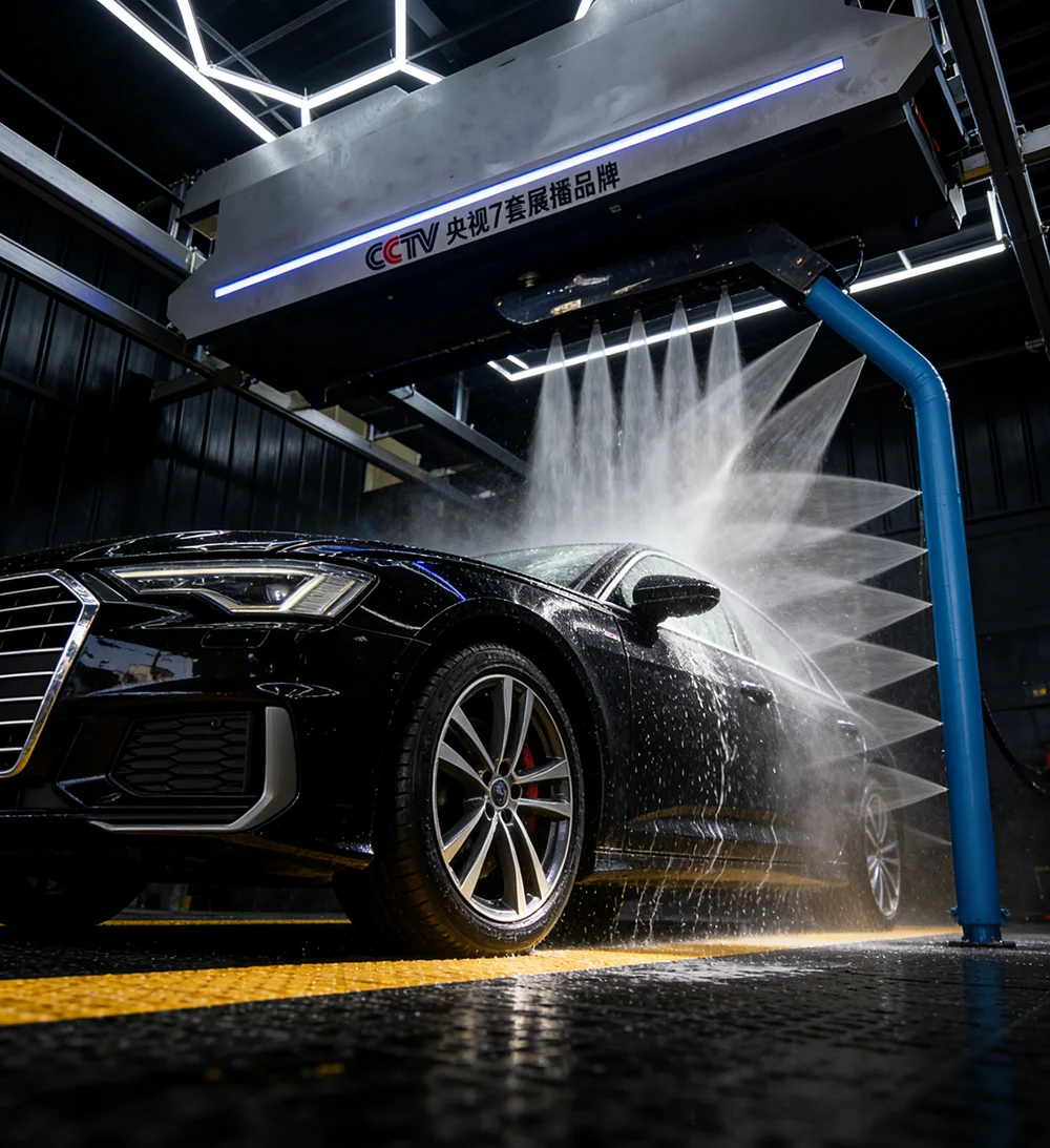 Fully Automatic Car Wash Equipment with Remote Diagnostic System and Maintenance Alert Function
