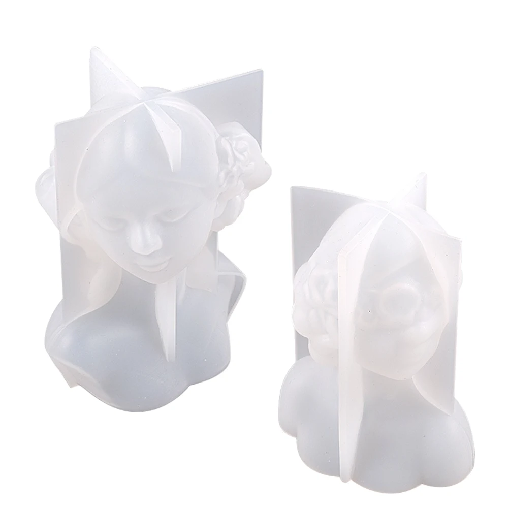 

2Pcs Diy Silicone Molds For Scented Candles And Decorative Plaster Ornaments Handcrafting Diy Molds Accessories