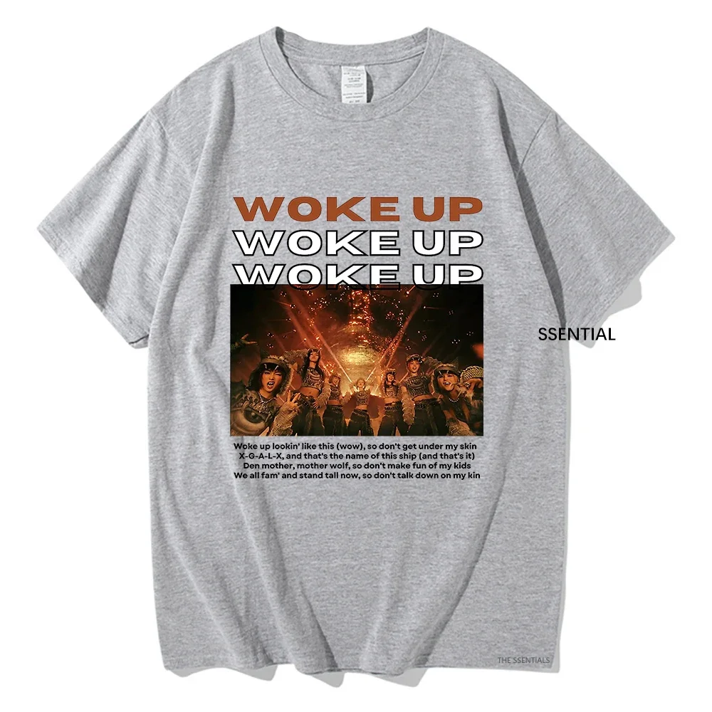 تي شيرت قطني عتيق للرجال والنساء ، فرقة استيقظت ، أزياء هاراجاكي ، تيشيرتات عالية الجودة ، قمصان ألبوم جديد ، فتيات ، Xg ، #3