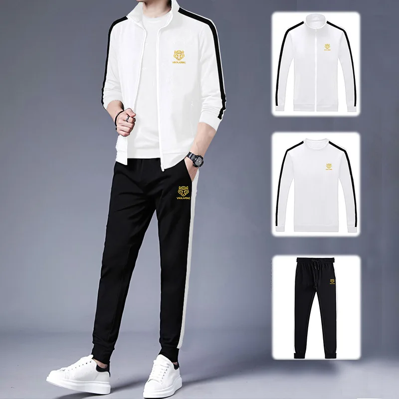 New 2025 Spring and Autumn Unisex Fashion Urban Men's Pant Sets Casual Sports Suit Men Clothing Tracksuits Sweatpants