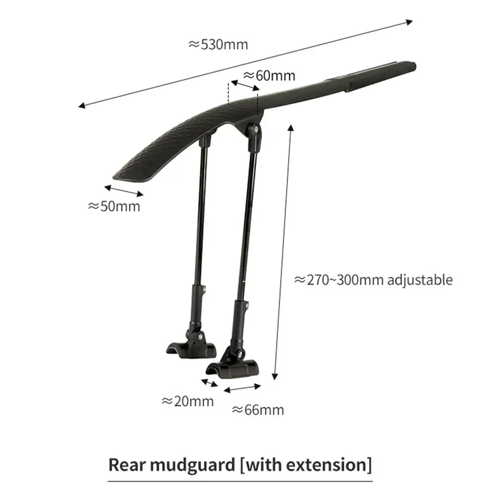 LiLioo Adjustable Road Bike Mudguard Wings For Front Rear 700C Tires Lightweight Bicycle Set Cycling Accessory