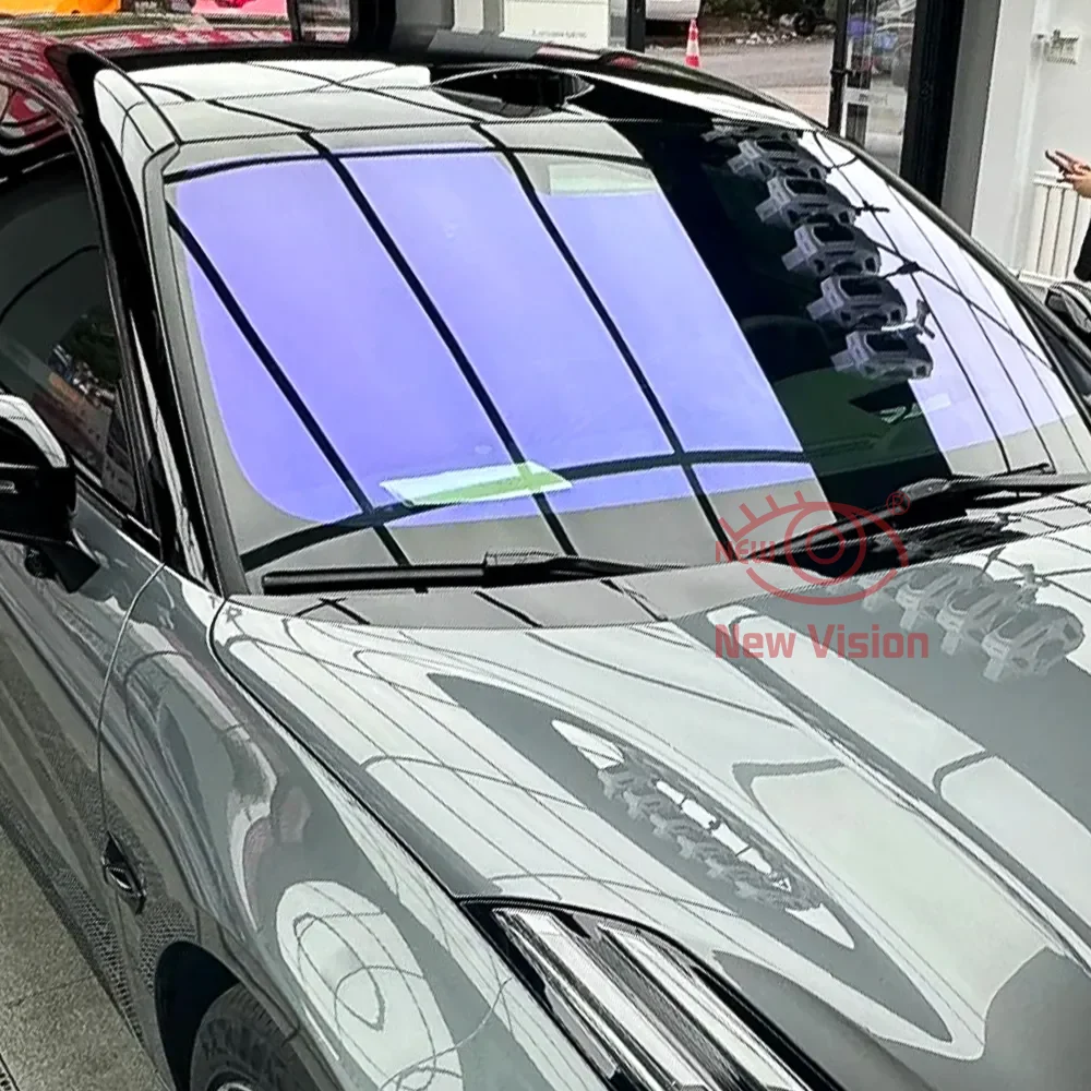 

1mX4m Chameleon Purple 70% High Definition Window Tint Film High Insulation UV Rejection Windshield Tint Chameleon Tint Film