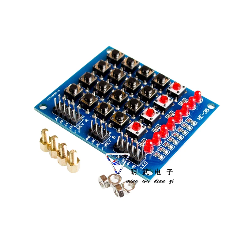 Matrix Keyboard Independent Keyboard Marquee Robot Accessories Building Blocks Smart Car LED Display