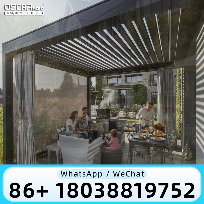 Best Selling Aluminum Frame Louvered Pergola With Roof Outdoor Patio Garden Backyard pergola