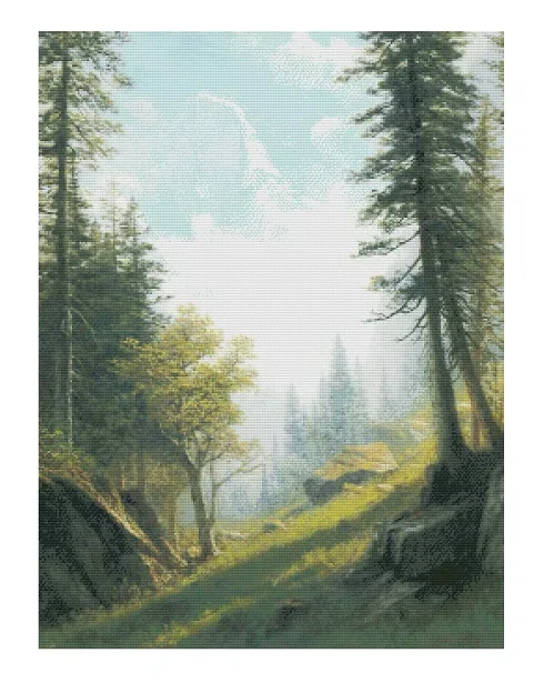 

Forest Scenery sewing kit 18CT 16CT 14CT Unprinted Cross Stitch Kits Embroidery Art DIY Handmade Needlework Home Decor