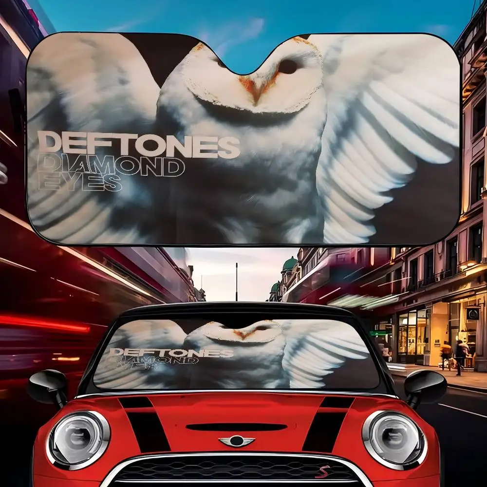 D-Deftones Singer Fans Backdrop Sun Shade Panel Sun Shade For Car Car Sun Shade Cute Car Sun Visor Cover Boho Car Accessories