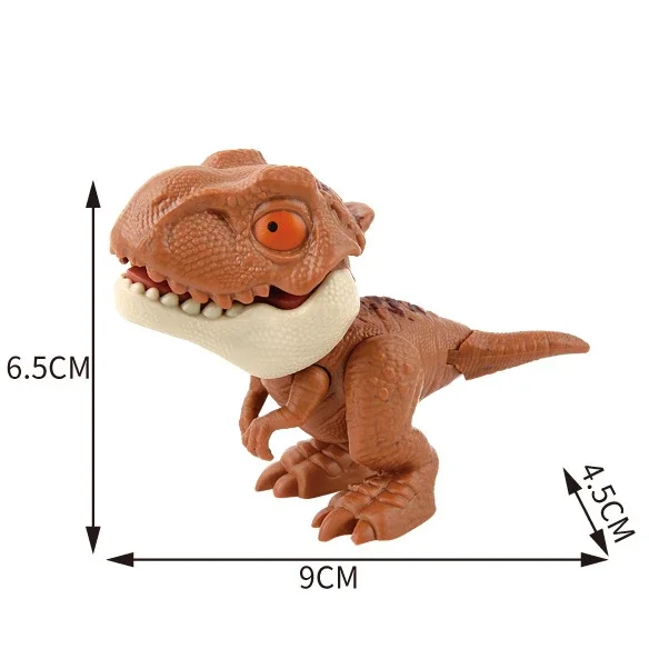 Jurassic Finger Dinosaurier Tyrannosaurus Modell Spielzeug für Kinder Finger Beißen Dinosaurier Bewegliche Gelenke Dinosaurier Spielzeug für Jungen Geschenk