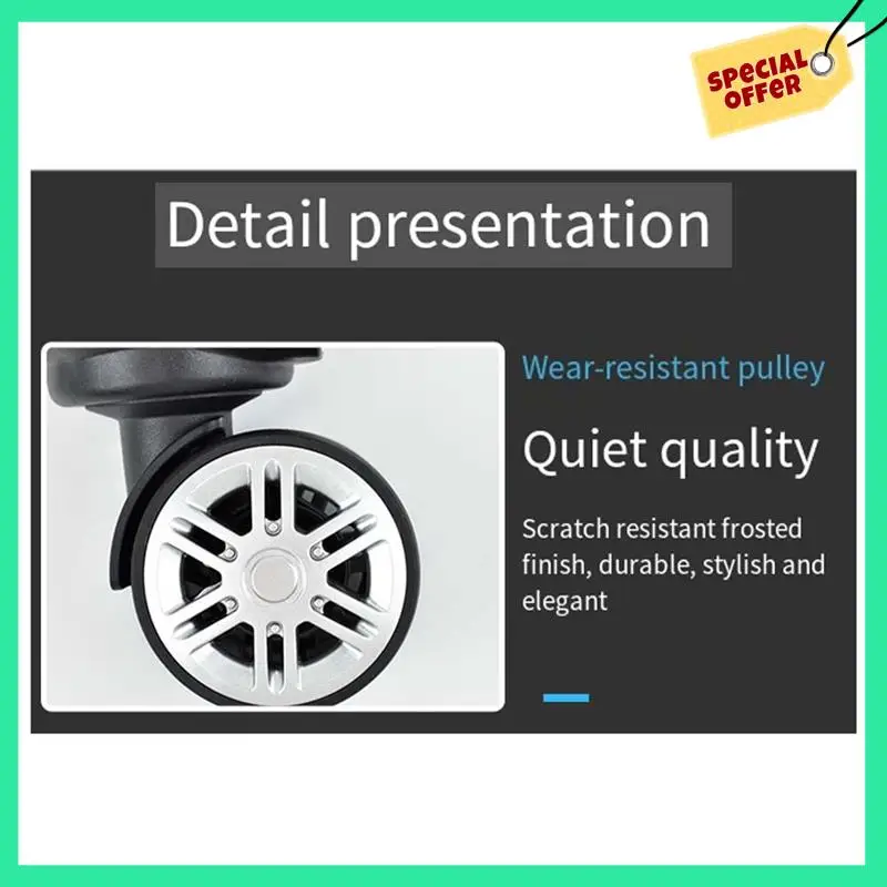 -A14E Substituição de roda de bagagem Acessório de carrinho Roda universal com senha Caixa de viagem Roda esquerda