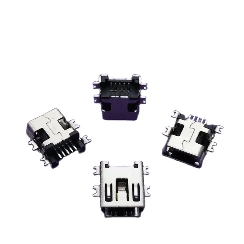 10 sztuk/partia G36 Mini USB 5-pinowe gniazdo żeńskie 4-pinowe do ładowania ogonowego i interfejsu danych telefonu komórkowego — zdjęcie 2