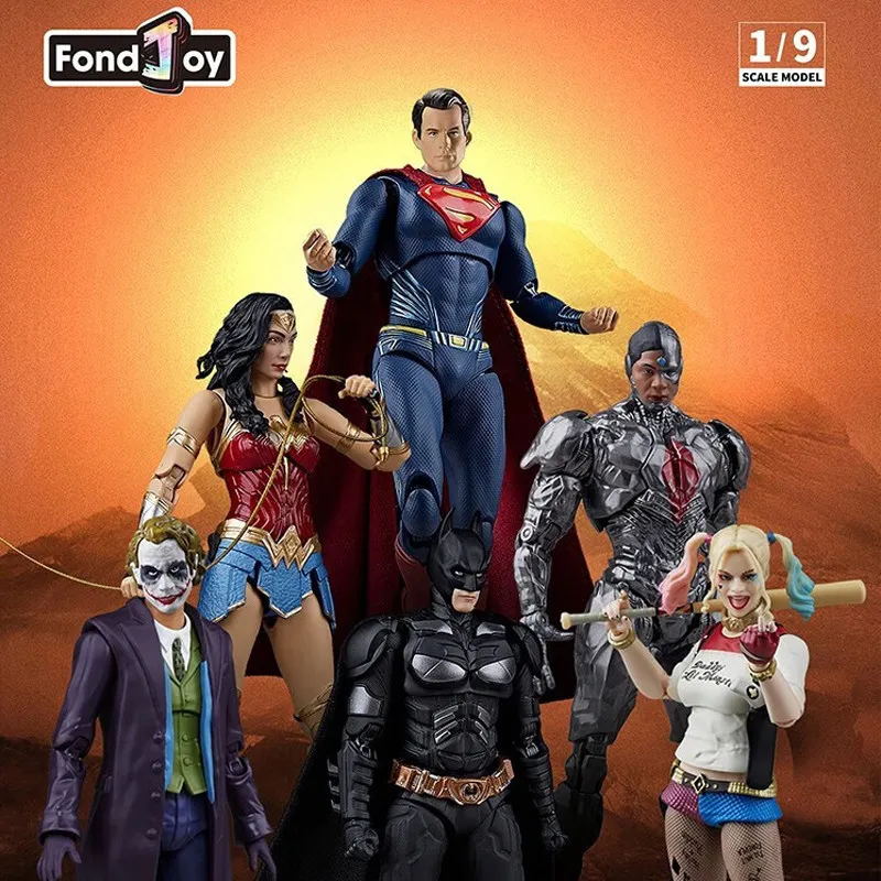 FondJoy Origina DC Comics Series: Batman Superman Cyborg Harley Quinn Wonder Woman Joker Action Figure Toys for Boys Girls Gift - view 2