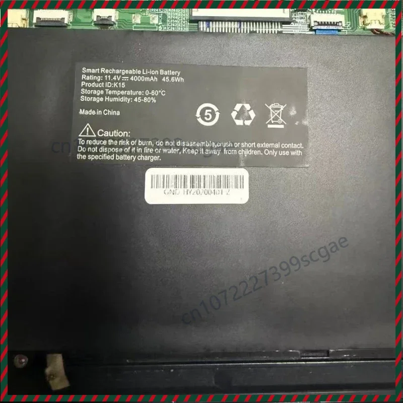 For BEEX K15 Byone R15X Laptop Battery 11.4V 45.6Wh 4000mAh 9-pin 9-wire For Zeuslap KUAIDU X 15.6inch For VASTKING K15 Notebook