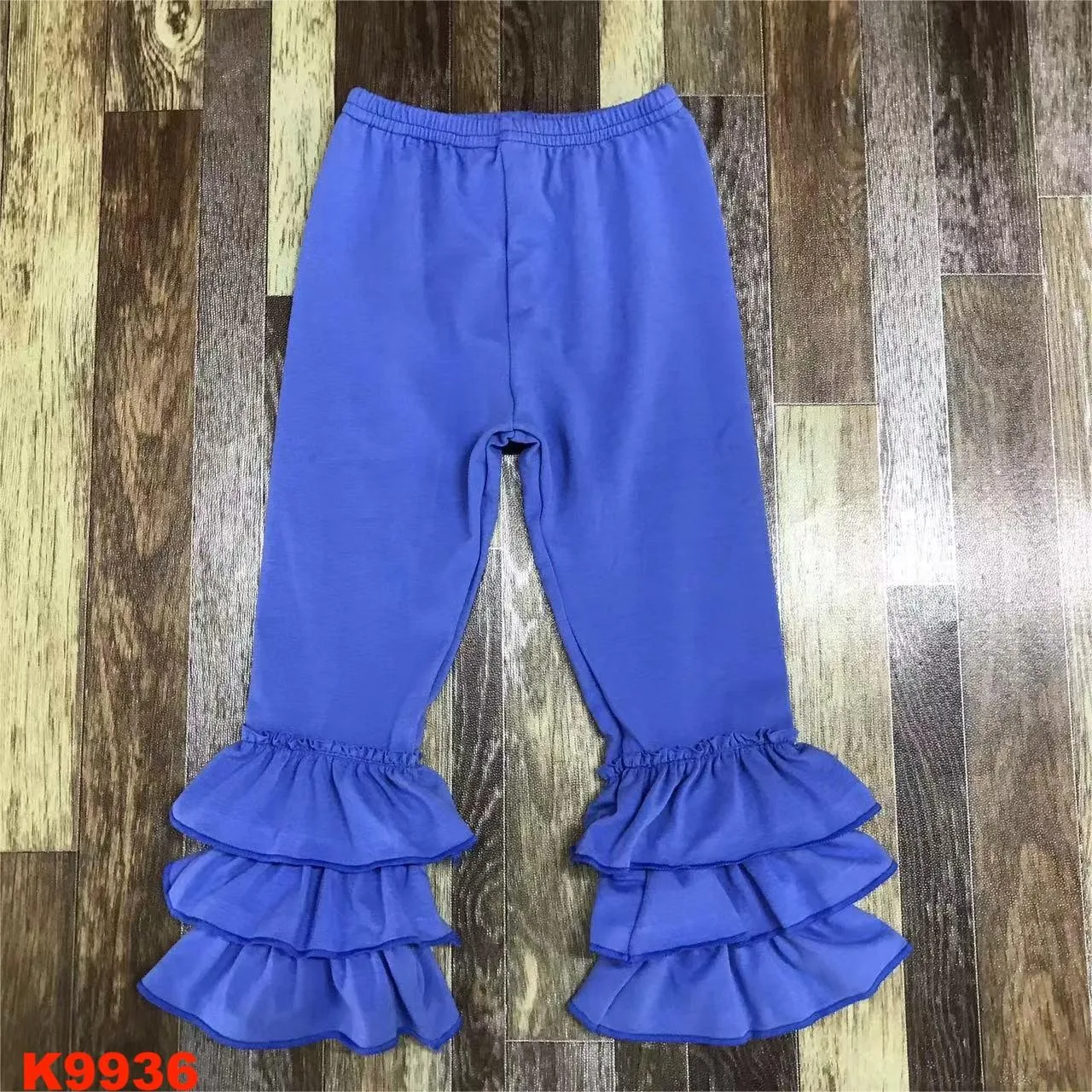 Boutique flared pants  Boot Baby Girls bluey Mermaid Holographic Spandex Trousers Toddler Bell Bottom Pants Infant Soft Clothing