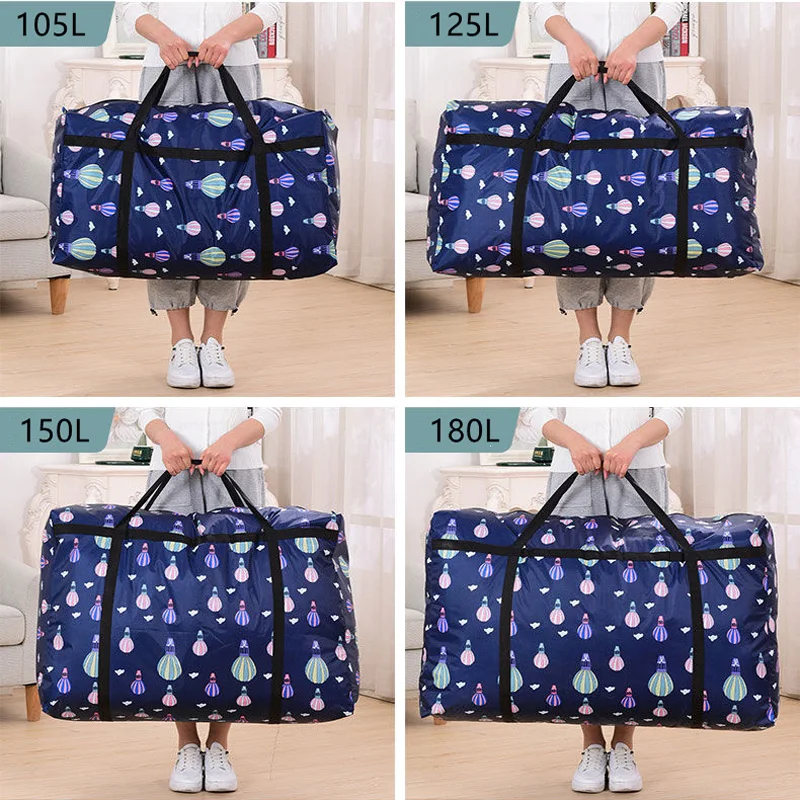 Large-capacity Quilt Clothing Storage Bag Oxford Cloth Moving Packing Luggage Bag Moisture-proof Organizer Travel Storage Bag