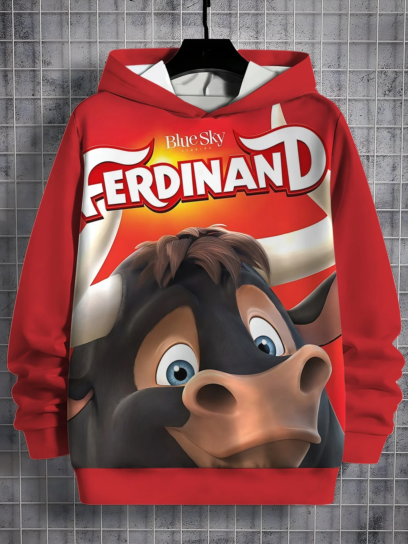 Sudadera informal con estampado 3D de todas las estaciones de dibujos animados de Ferdinands para niños, Jersey fresco, Tops, ropa Unisex, sudaderas con capucha para niño y niña