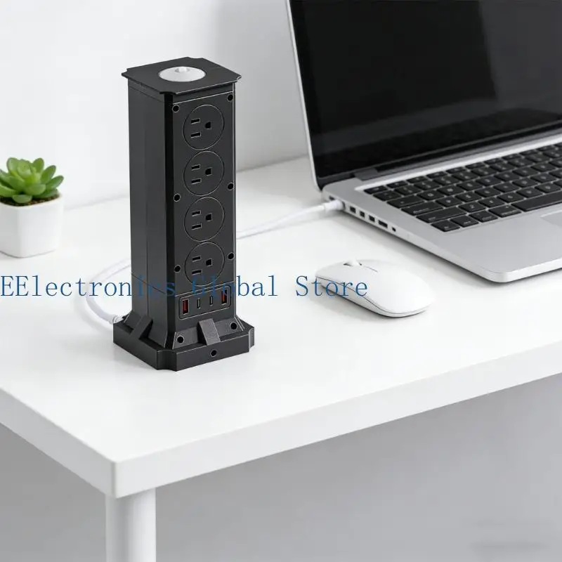 462B Multifunctional Plastic Power Tower with Several Outlets Perfect for Daily Use