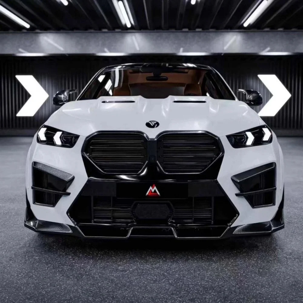 

Suitable for BMW X6M Upgraded Carbon Fiber Front and Rear Diffusers, Rear Spoiler Side Skirts, Wind Blade Body Kit