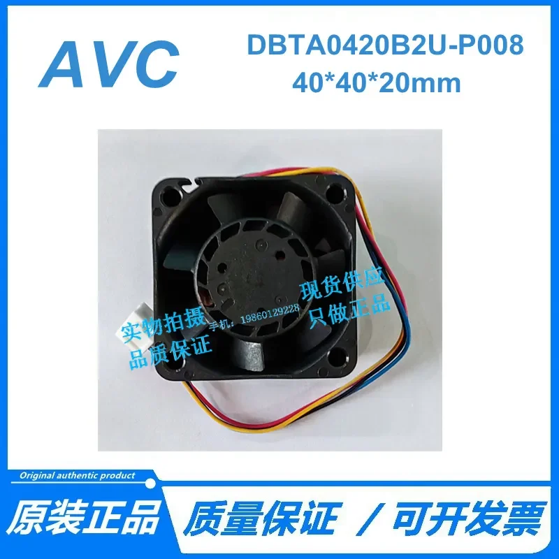 for DBTA0420B2U-P008 New AVC 4020 12V 0.50A 4cm 4-wire Temperature Controlled Cooling Fan