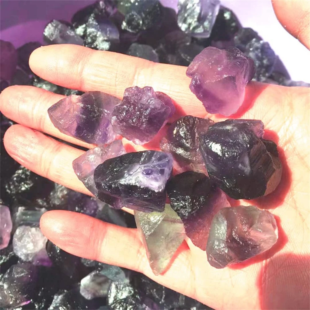 40g/120g/240g Natural Purple Fluorite Raw Stone, Mineral Specimen DIY Ornament Decor Craft, Diffuser Stone, Home Decoration Gift