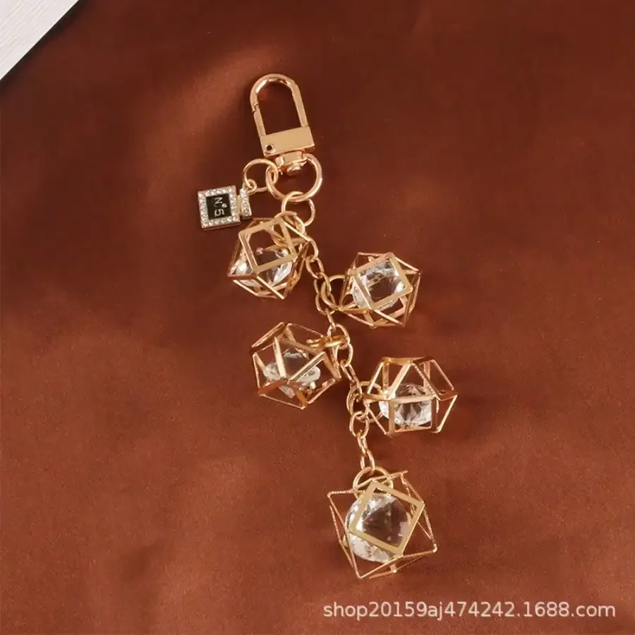 New pink peach heart alloy keychain with imitation pearls & fancy diamond perfume metal parts. Nice bag/key decor, soft daily style, fit for personal use or gifts, unique design for commuting.
